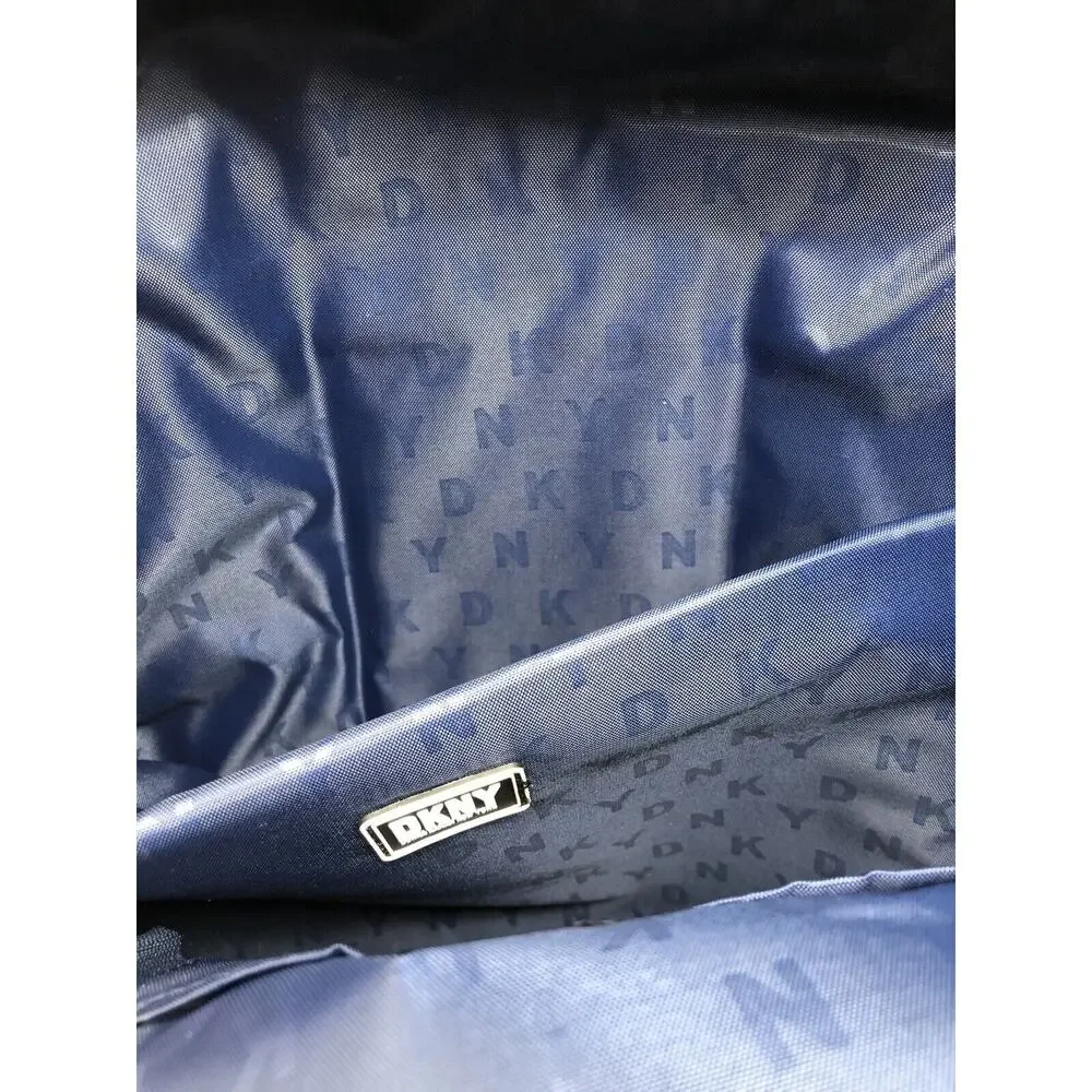 DKNY Signature Nylon Backpack Laptop Logo Unisex Circa 1989 NWT Black Grey